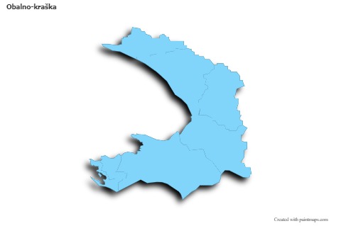 Sample Maps for Obalno-kraška (blue,outline,shadowy)