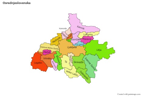 Contoh Peta untuk Osrednjeslovenska (berwarna)