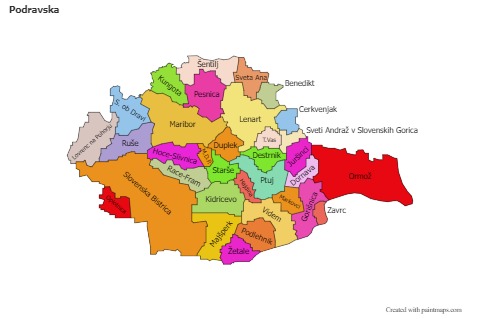 Sample Maps for Podravska (colored)