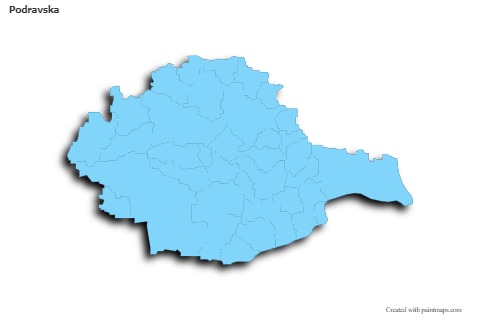 Sample Maps for Podravska (blue,outline,shadowy)