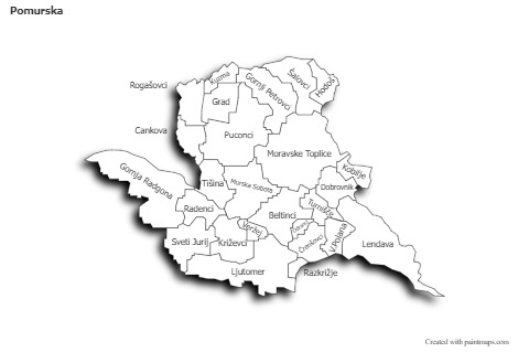 Sample Maps for Pomurska (black-white,shadowy)