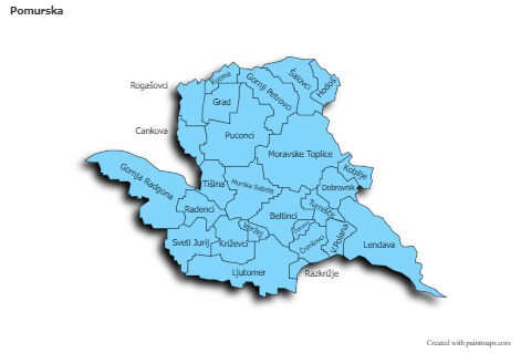 Sample Maps for Pomurska (blue,shadowy)