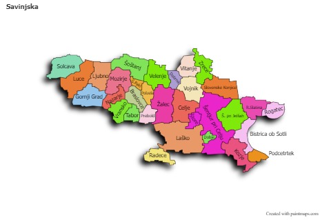 Sample Maps for Savinjska (colored,shadowy)