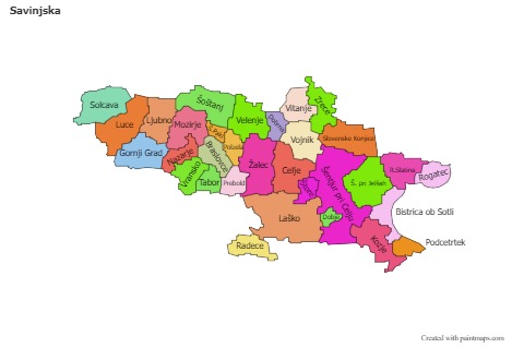Sample Maps for Savinjska (colored)