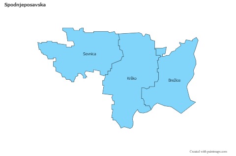 Contoh Peta untuk Spodnjeposavska (biru)