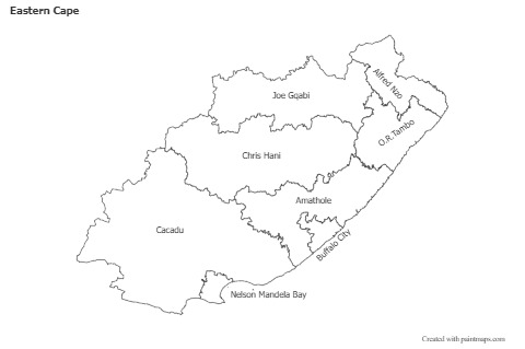 Sample Maps for Eastern Cape (black-white)