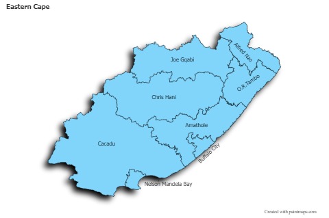 Sample Maps for Eastern Cape (blue,shadowy)