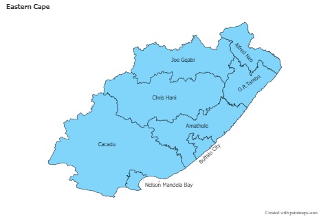 Sample Maps for Eastern Cape (blue)