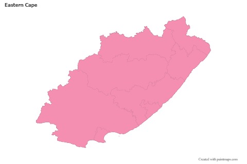 Sample Maps for Eastern Cape (pink,outline)