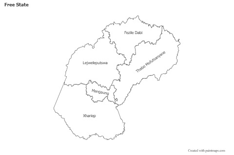 Sample Maps for Free State (black-white)
