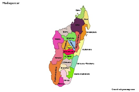 Sample Maps for Madagascar (colored)