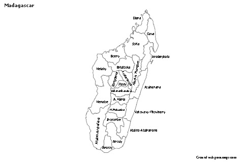 Sample Maps for Madagascar (black-white)