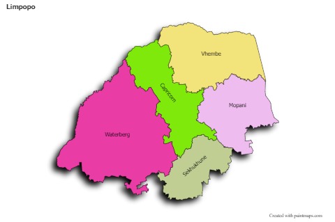 Sample Maps for Limpopo (colored,shadowy)