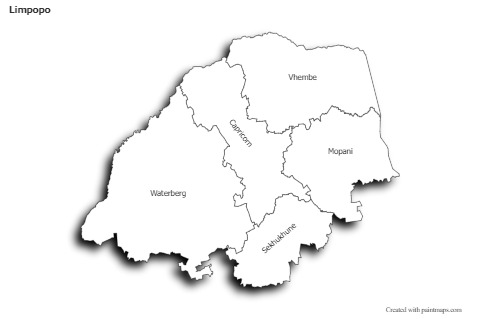 Sample Maps for Limpopo (black-white,shadowy)