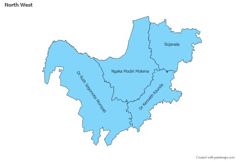 Contoh Peta untuk North West (biru)