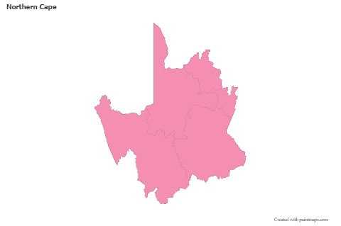 Sample Maps for Northern Cape (pink,outline)