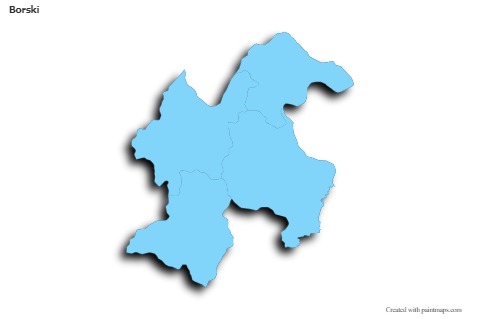Sample Maps for Borski (blue,outline,shadowy)