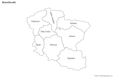 Sample Maps for Braničevski (black-white)
