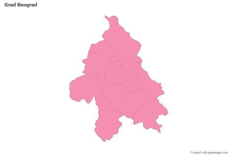 Sample Maps for Grad Beograd (pink,outline)