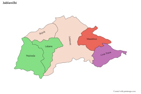 Sample Maps for Jablanički (colored)