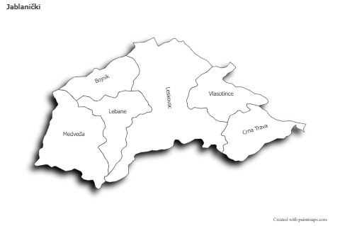 Sample Maps for Jablanički (black-white,shadowy)
