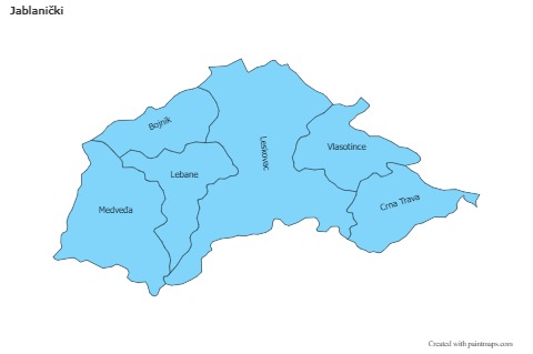 Sample Maps for Jablanički (blue)
