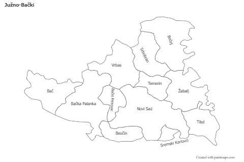 Sample Maps for Južno-Bački (black-white)