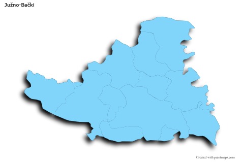 Sample Maps for Južno-Bački (blue,outline,shadowy)