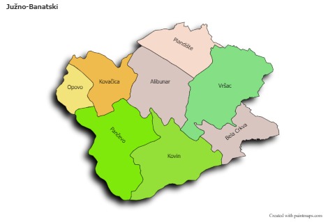 Sample Maps for Južno-Banatski (colored,shadowy)