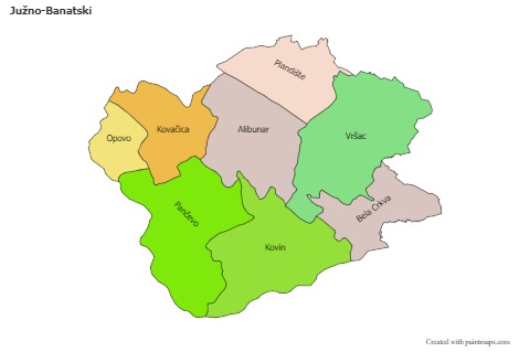 Sample Maps for Južno-Banatski (colored)