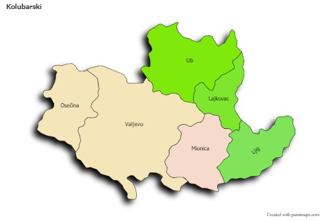 Sample Maps for Kolubarski (colored,shadowy)