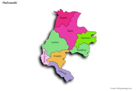 Sample Maps for Mačvanski (colored,shadowy)