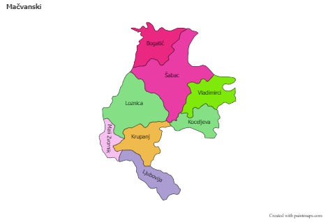Sample Maps for Mačvanski (colored)