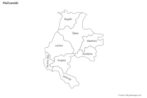Sample Maps for Mačvanski (black-white)