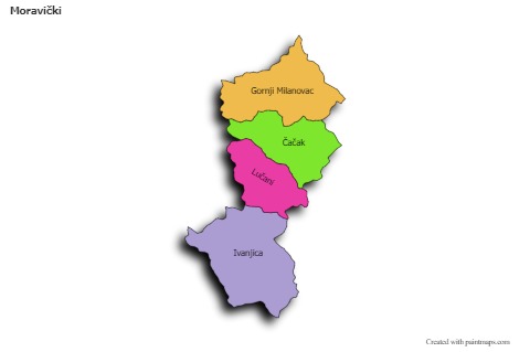 Sample Maps for Moravički (colored,shadowy)