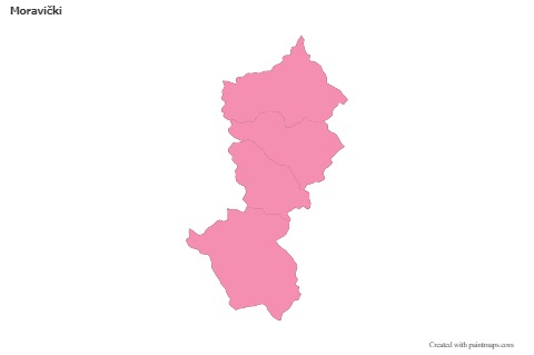 Sample Maps for Moravički (pink,outline)