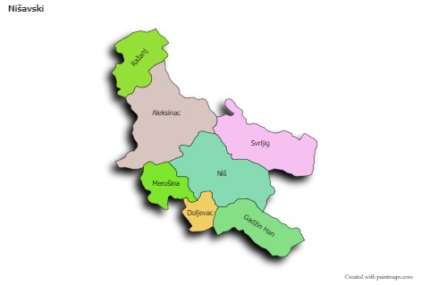 Sample Maps for Nišavski (colored,shadowy)