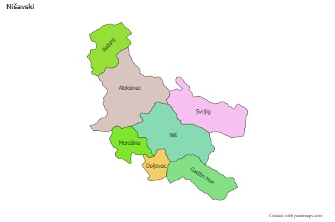 Sample Maps for Nišavski (colored)