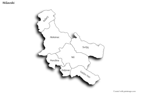 Sample Maps for Nišavski (black-white,shadowy)