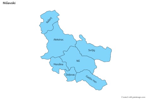 Sample Maps for Nišavski (blue)