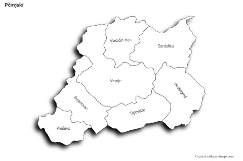 Sample Maps for Pčinjski (black-white,shadowy)