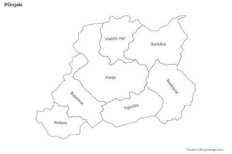 Sample Maps for Pčinjski (black-white)