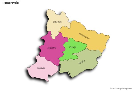 Sample Maps for Pomoravski (colored,shadowy)
