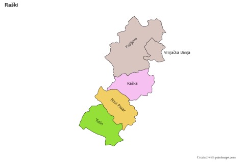Sample Maps for Raški (colored)