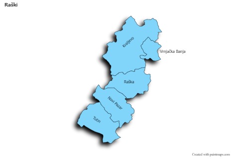 Sample Maps for Raški (blue,shadowy)