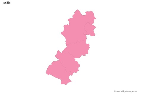 Sample Maps for Raški (pink,outline)