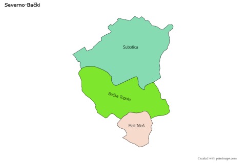 Sample Maps for Severno-Bački (colored)