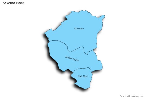 Sample Maps for Severno-Bački (blue,shadowy)