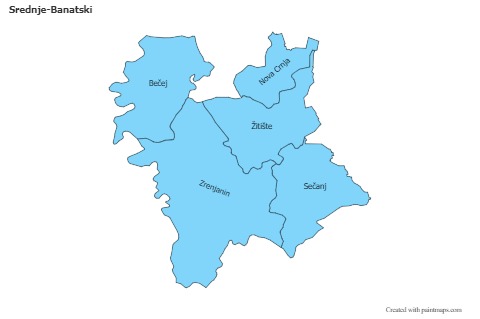 Contoh Peta untuk Srednje-Banatski (biru)