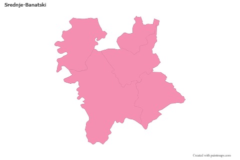 Contoh Peta untuk Srednje-Banatski (merah jambu,garis besar)